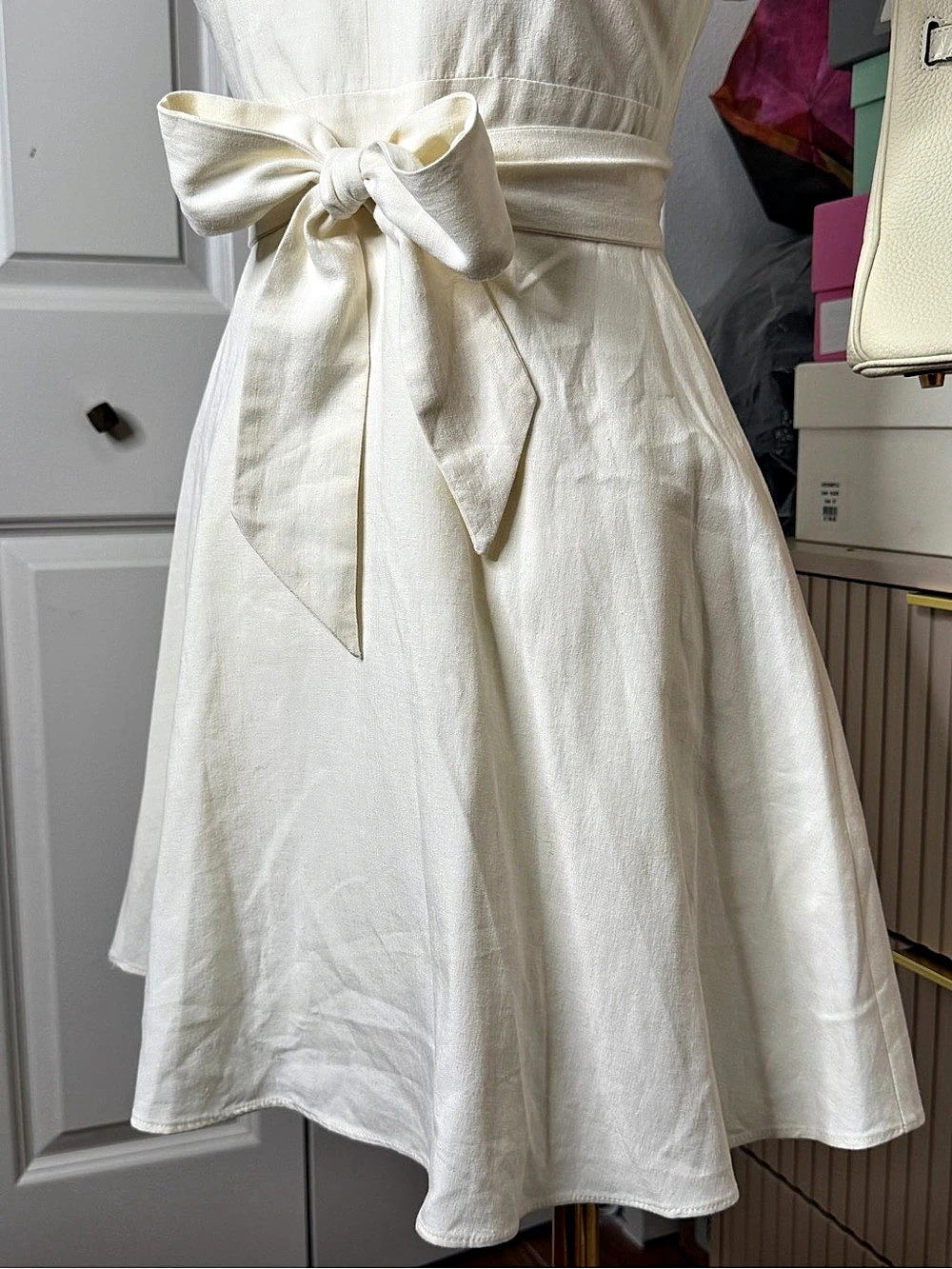 Zara White Ruffle Mini Dress - Picture 7 of 7
